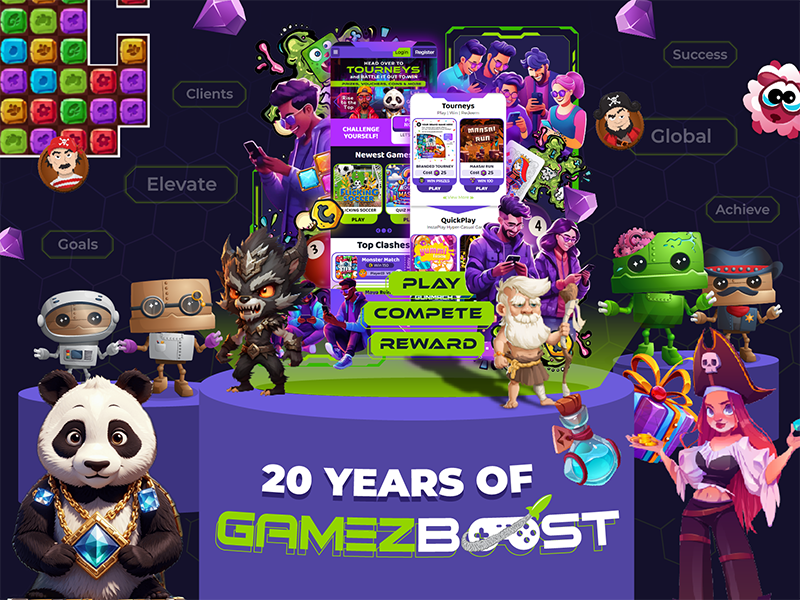 GameZBoost marks 20 years of powering white label gaming and engagement solutions across telcos, loyalty, education, and digital brand platforms.