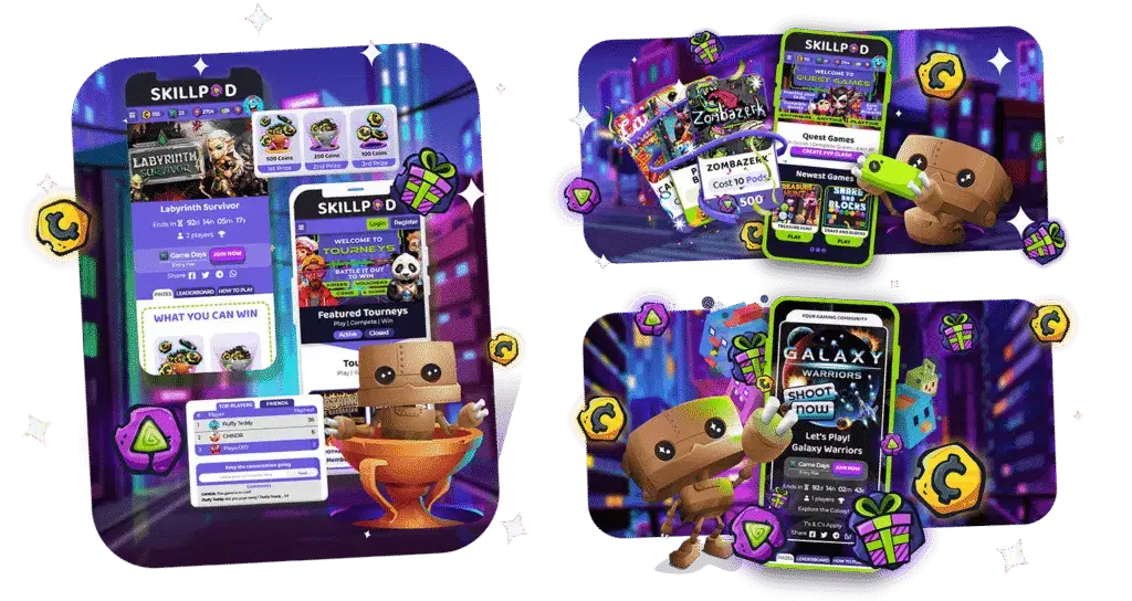 GameZBoost casual games and tournaments platform core features